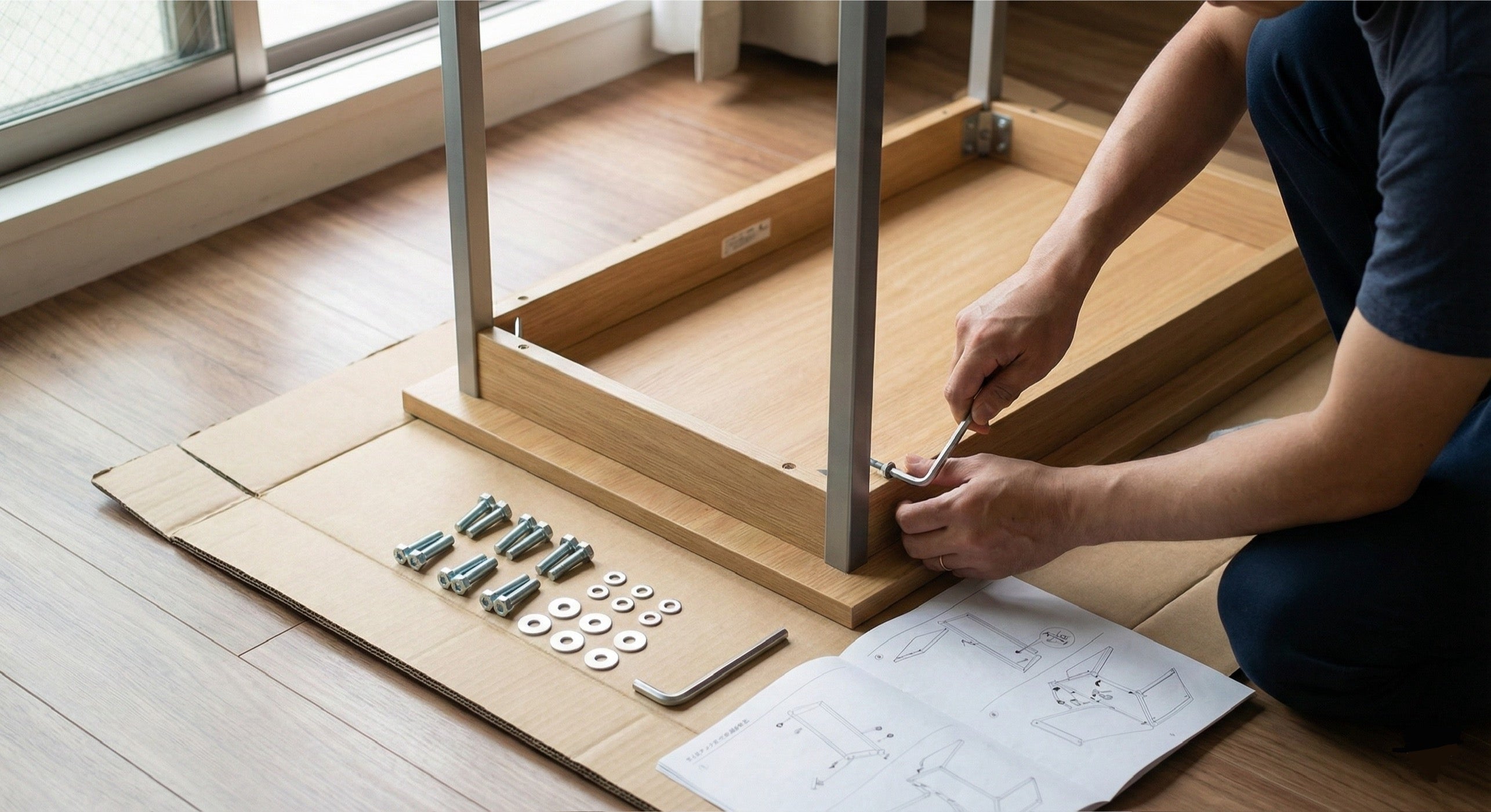 How to Assemble Your New Desk in Under 20 Minutes