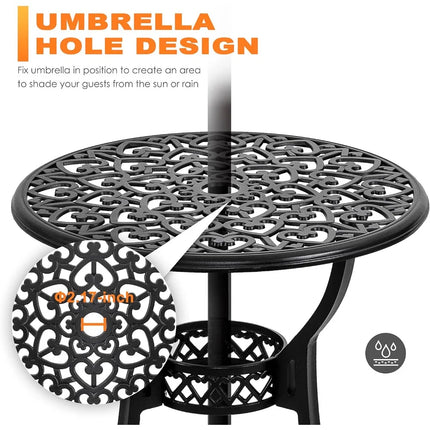 FurnitureZ l  3 Piece Outdoor Bistro Set