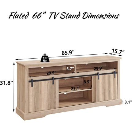 FurnitureZ l  Modern 75" TV Stand for Living Room, Bedroom