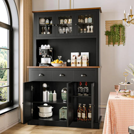 FurnitureZ l  71" Pantry Cabinet for Kitchen, Dining Room