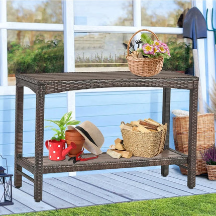 FurnitureZ l  Outdoor Console Table for Outdoor, Entryway