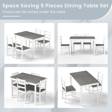 FurnitureZ l  Dining Table Set for 4 for Dining Room