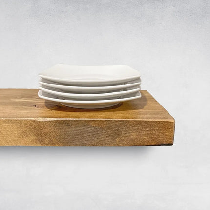 FurnitureZ l Rustic Style Solid Wood Floating Shelves for Kitchen