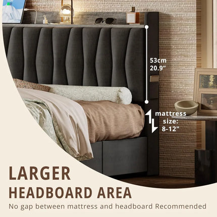 FurnitureZ l  Twin Bed Frame for Bedroom