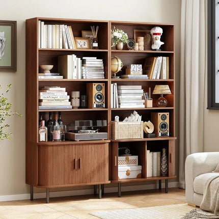 FurnitureZ l  71" Tall Bookshelf for Living Room, Bedroom, Home Office