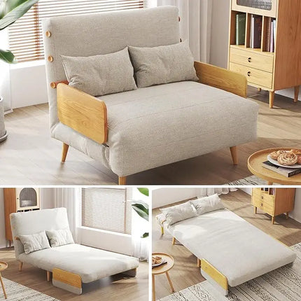 FurnitureZ l  Convertible Sleeper Chair Bed for Bedroom