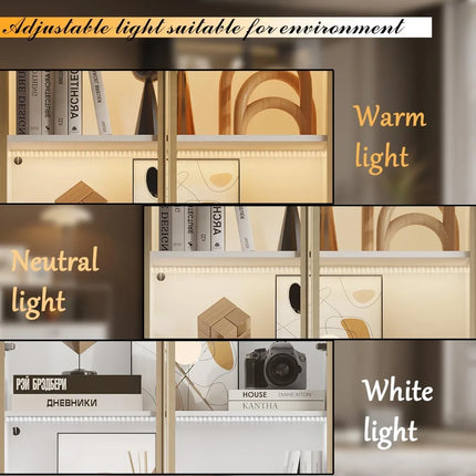 FurnitureZ l  Wooden Display Cabinet for Living Room, Dining Room