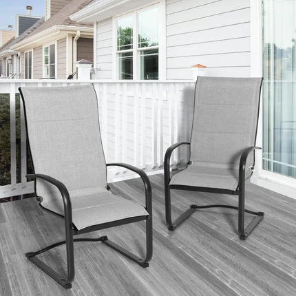 FurnitureZ l  Patio Dining Chairs Set of 2 for Outdoor