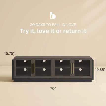 FurnitureZ l  70" Modern TV Stand for Living Room, Bedroom