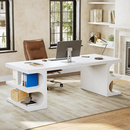 FurnitureZ l  62.2" Executive Desk for Home Office