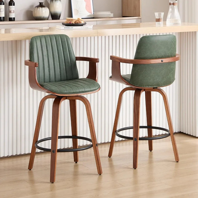 FurnitureZ l  Counter Height Bar Stools Set of 2 for Dining Room