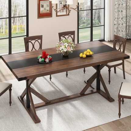 FurnitureZ l  71" Dining Table for 6 People for Dining Room