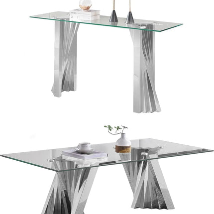 FurnitureZ l  Modern Narrow Long Console Table for Living Room