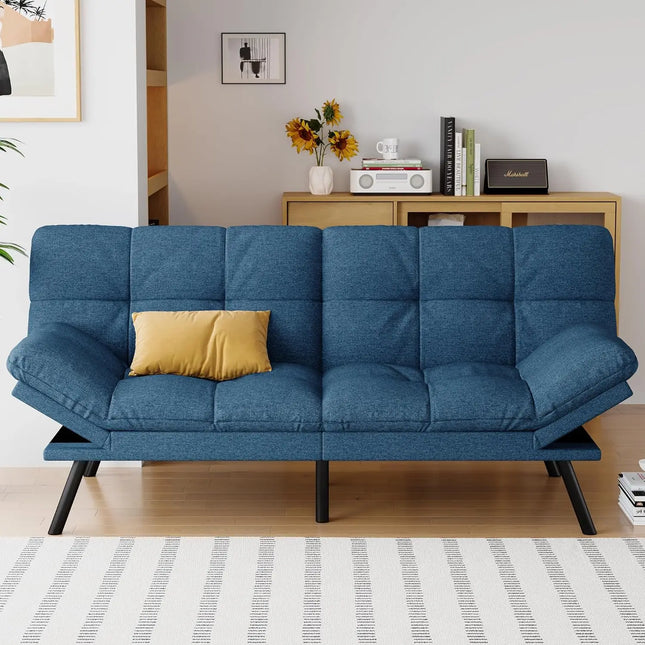 FurnitureZ l  Futon Sofa Bed Convertible Couch for Living Room