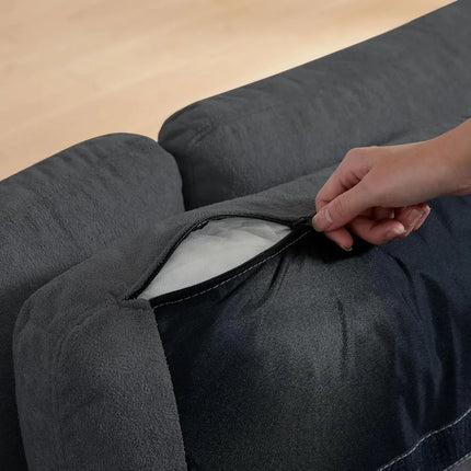 FurnitureZ l  102" Convertible Sectional Sofa Couch