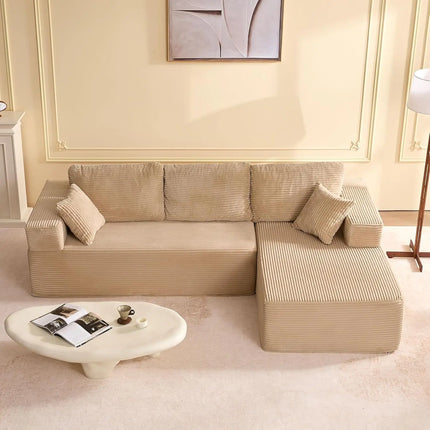 FurnitureZ l  107" Boneless Sofa Couch with Deep Seat for Living Room