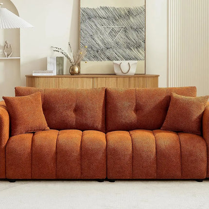 FurnitureZ l  91.5" Modern Boucle Sofas for Living Room