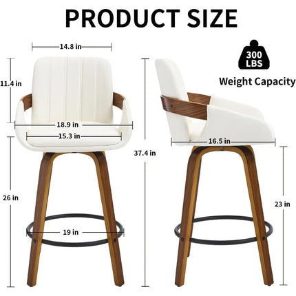 FurnitureZ l  26" Counter Height Swivel Stools for Dining Room