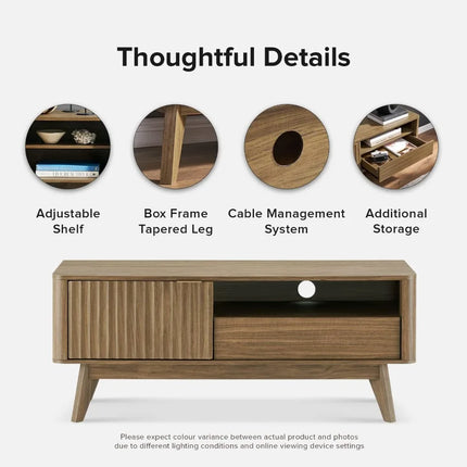 FurnitureZ l  Brooklyn Mid-Century Modern TV Stand for Living Room