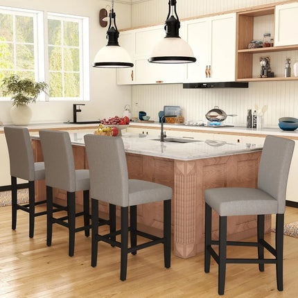 FurnitureZ l  Counter Height Bar Stool Set of 4 for Dining Room