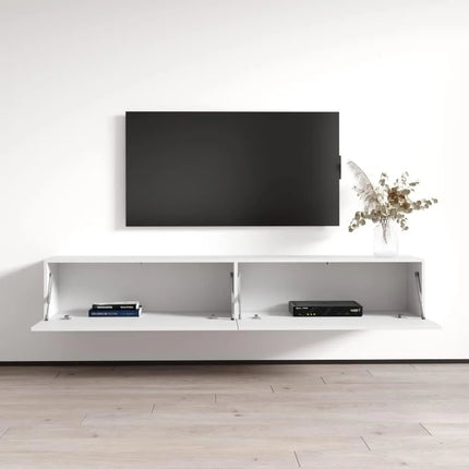 FurnitureZ l  Modern Wall-Mounted TV Stand for Living Room, Bedroom