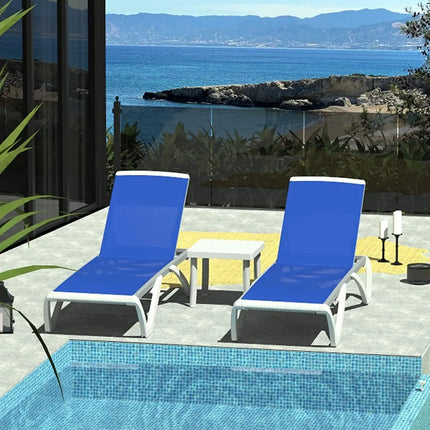 FurnitureZ l  Patio Chaise Lounge Chair Set of 3 for Outdoor