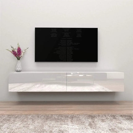 FurnitureZ l  Modern Wall-Mounted TV Stand for Living Room, Bedroom