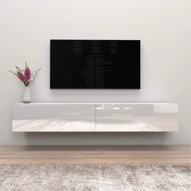 FurnitureZ l  Modern Wall-Mounted TV Stand for Living Room, Bedroom