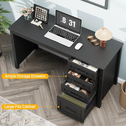 FurnitureZ l 49” Executive Desk for Home Office