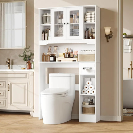 FurnitureZ l  Over The Toilet Storage Cabinet for Bathroom