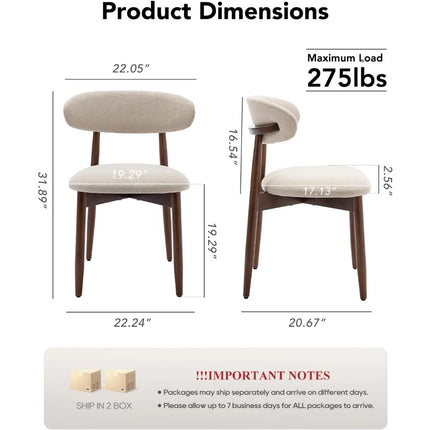 FurnitureZ l  Chairs Set of 4 for Dining Room