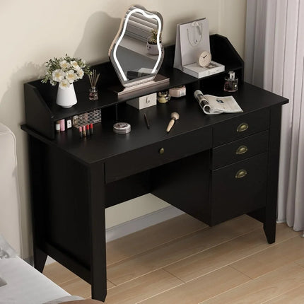 FurnitureZ l Black Desk for Home Office