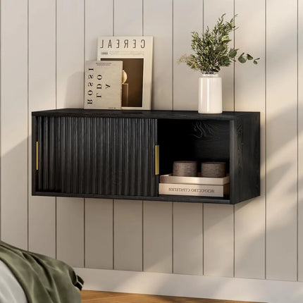 FurnitureZ l  Pair of Modern Floating TV Stands for Bedroom, Bathroom