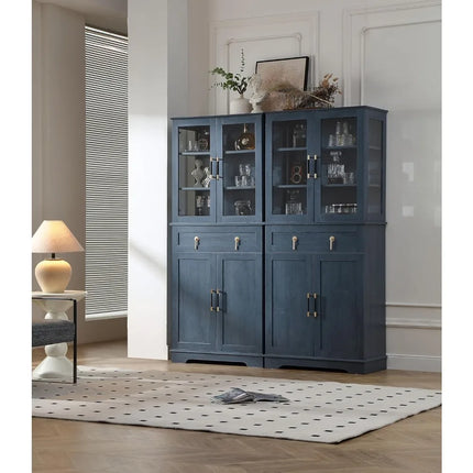 FurnitureZ l  71" Tall Pantry Cabinet for Dining Room, Living Room