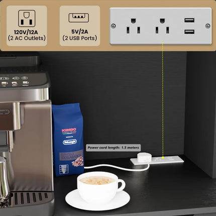 FurnitureZ l  Large Farmhouse-Style Pantry Cabinet for Kitchen, Dining Room