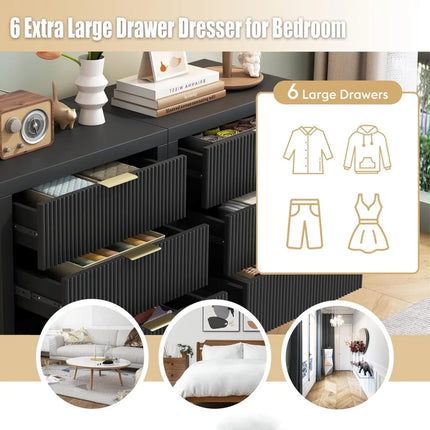 FurnitureZ l Wooden Farmhouse Nightstands for Bedroom, Living Room