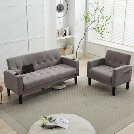 FurnitureZ l Furniture Sectional Sofa Sets 2 Pic for Living Room