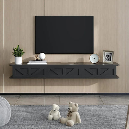 FurnitureZ l  Floating TV Stand for Living Room, Bedroom