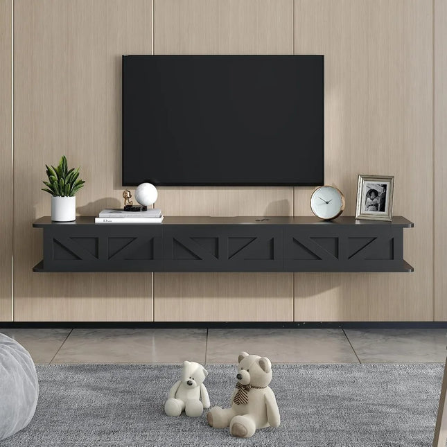 FurnitureZ l  Floating TV Stand for Living Room, Bedroom