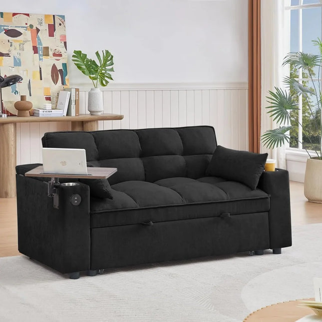 FurnitureZ l  3-in-1 Folding Convertible Sofa Bed for Bedroom