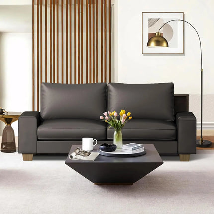 FurnitureZ l  Mid Century Modern Comfy Loveseat Sofa for Living Room