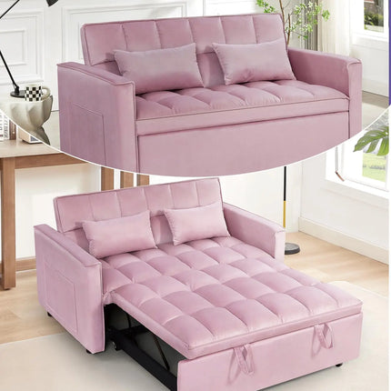 FurnitureZ l  3 in 1 Convertible Sleeper Sofa Bed for Bedroom