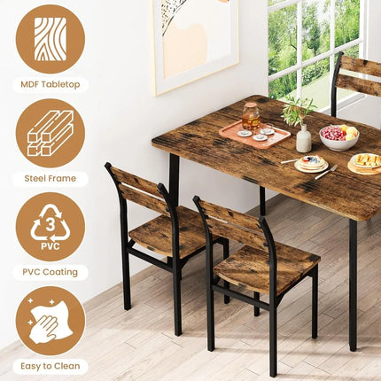 FurnitureZ l  Dining Table Set for 4 for Dining Room