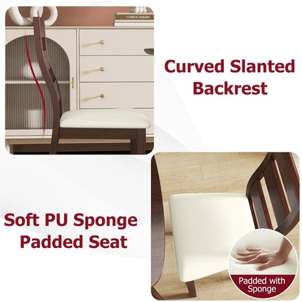 FurnitureZ l  Mid-Century Modern Dining Table Set for 2 for Dining Room