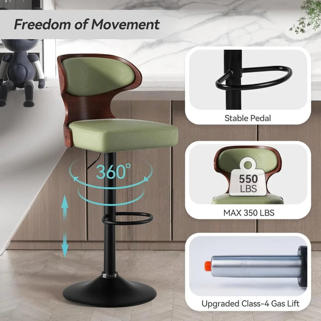 FurnitureZ l  Bar Stools Set of 2 for Dining Room