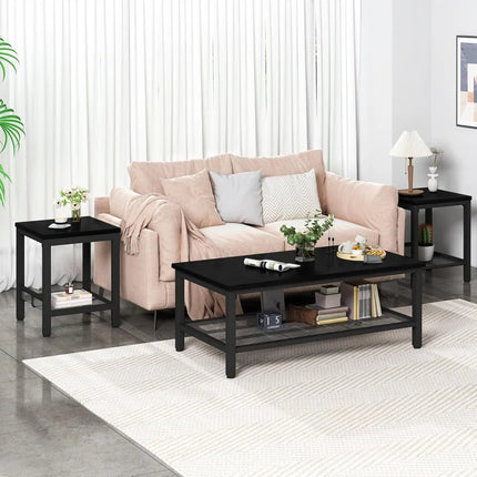 FurnitureZ l  Industrial Style 3-Piece Furniture Set for Living Room