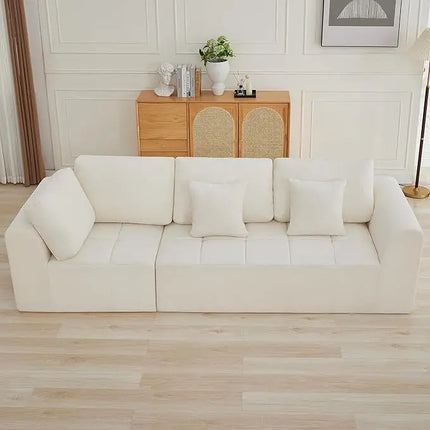 FurnitureZ l  110" Modular Sectional Sofa Couches for Living Room