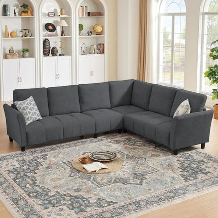 FurnitureZ l  102" Convertible Sectional Sofa Couch
