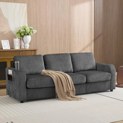 FurnitureZ l  87.4" Oversize 3 Seater Sofa for Living Room