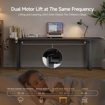 FurnitureZ l  63x30" Rectangle Stand Up Desk for Home Office